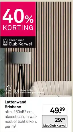 Karwei Karwei Lattenwand Brisbane aanbieding