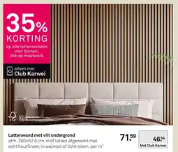 Karwei Club Karwei Lattenwand met vilt ondergrond aanbieding