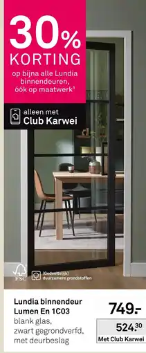 Karwei Lundia binnendeur Lumen En 1C03 aanbieding