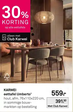 Karwei Karwei eettafel Umberto aanbieding