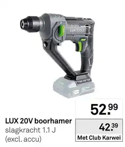 Karwei LUX 20V boorhamer aanbieding