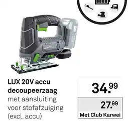 Karwei LUX 20V accu decoupeerzaag aanbieding