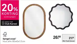 Karwei Spiegel ovaal aanbieding