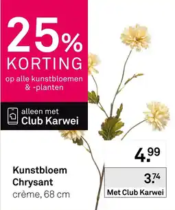 Karwei Club Karwei Kunstbloem Chrysant aanbieding