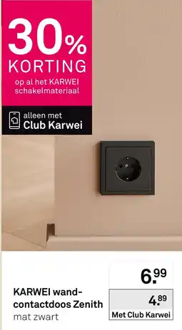Karwei KARWEI wand-contactdoos Zenith aanbieding