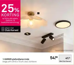 Karwei KARWEI plafondlamp Linde aanbieding
