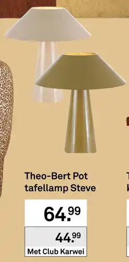 Karwei Theo-Bert Pot tafellamp Steve aanbieding