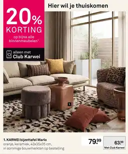 Karwei KARWEI bijzettafel Marlo aanbieding