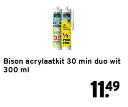 GAMMA Bison acrylaatkit 30 min duo wit aanbieding