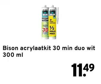 GAMMA Bison acrylaatkit 30 min duo wit aanbieding