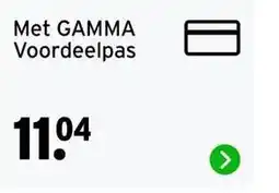 GAMMA Met GAMMA Voordeelpas aanbieding
