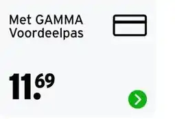 GAMMA Met GAMMA Voordeelpas aanbieding