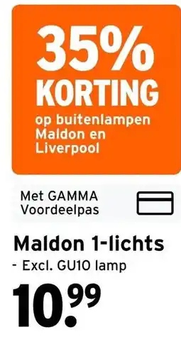 GAMMA Maldon 1-lichts aanbieding