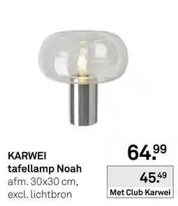 Karwei KARWEI tafellamp Noah aanbieding