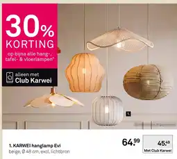 Karwei KARWEI hanglamp Evi aanbieding