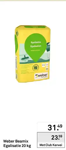 Karwei Weber Beamix Egalisatie aanbieding