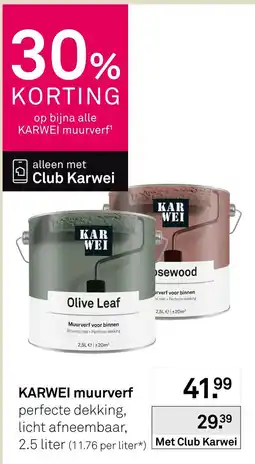 Karwei Karwei muurverf aanbieding