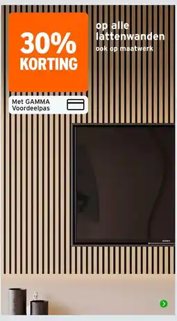 GAMMA lattenwanden aanbieding