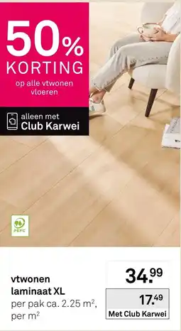 Karwei Vtwonen laminaat xl aanbieding