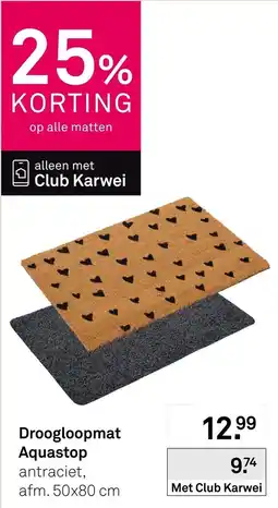 Karwei Droogloopmat Aquastop aanbieding