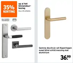 GAMMA Op al het binnendeur- beslag aanbieding