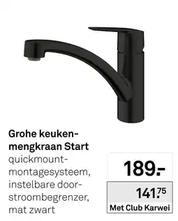 Karwei Start grohe keukenmengkraan aanbieding