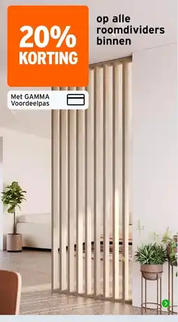 GAMMA gamma roomdividers aanbieding