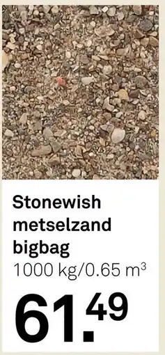 Karwei Stonewish metselzand bigbag aanbieding