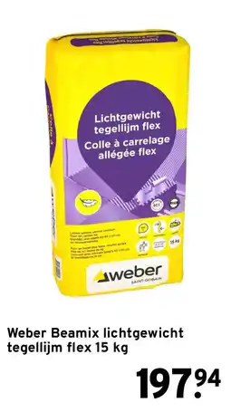 GAMMA weber beamix lichtgewicht tegellijm flex aanbieding