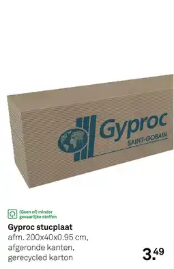 Karwei Gyproc stucplaat aanbieding