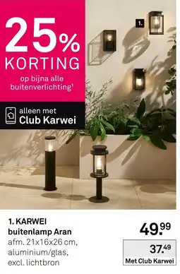 Karwei Karwei buitenlamp Aran aanbieding