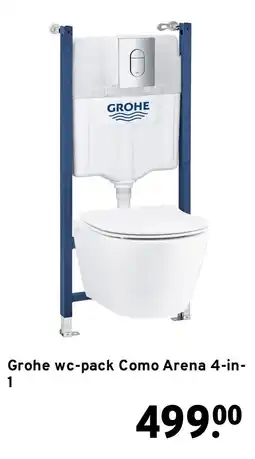 GAMMA Grohe wc-pack Como Arena 4-in-1 aanbieding