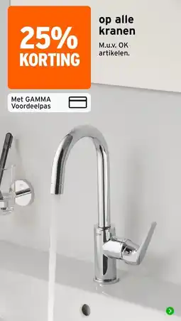 GAMMA gamma kranen aanbieding