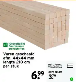 GAMMA Vuren geschaafd aanbieding