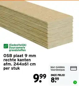 GAMMA OSB plaat aanbieding