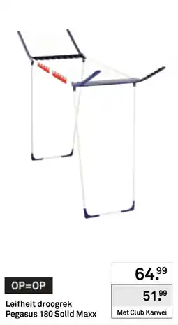 Karwei Leifheit droogrek Pegasus 180 Solid Maxx aanbieding
