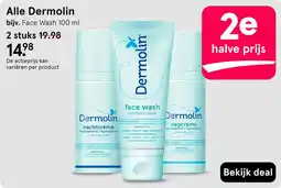 Etos Dermolin face wash aanbieding