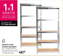 Karwei Handson zwaar metalen opbergrek aanbieding