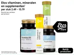 Etos Etos vitamines, mineralen en supplementen aanbieding