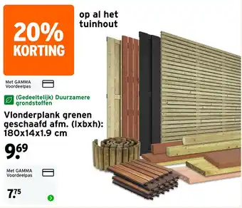 GAMMA Vlonderplank grenen aanbieding