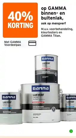 GAMMA Gamma binnen- en buitenlak aanbieding