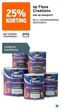 GAMMA Flexa Creations muurverf aanbieding
