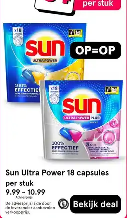 Etos Sun Ultra Power 18 capsules aanbieding