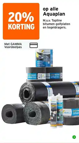 GAMMA Aquaplan aanbieding