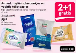 Etos Edet Natural Skin Balance vochtig toilet papier aanbieding