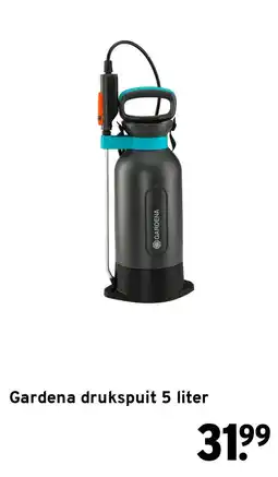 GAMMA Gardena drukspuit 5 liter aanbieding