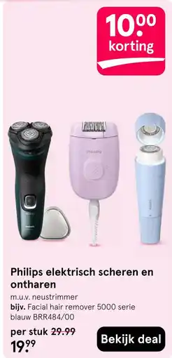 Etos Philips elektrisch scheren en ontharen aanbieding