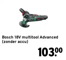 GAMMA Bosch 18V multitoool Advanced aanbieding
