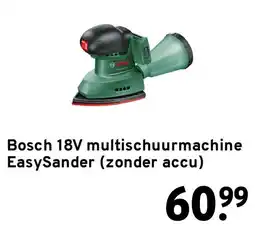 GAMMA Bosch 18V multischuurmachine EasySander (zonder accu) aanbieding
