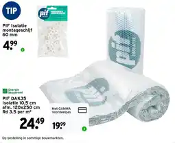 GAMMA PIF DAK35 Isolatie aanbieding